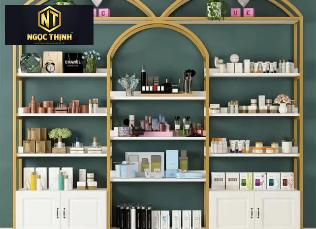 TỦ TRƯNG BÀY SẢN PHẨM // MỸ PHẨM NGỌC THỊNH MẪU 09